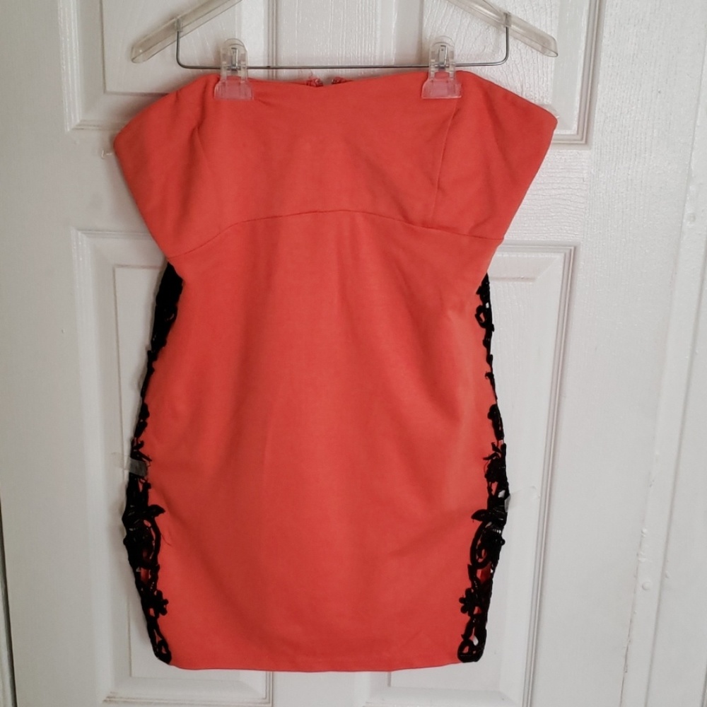 Women Coral Tube Dress